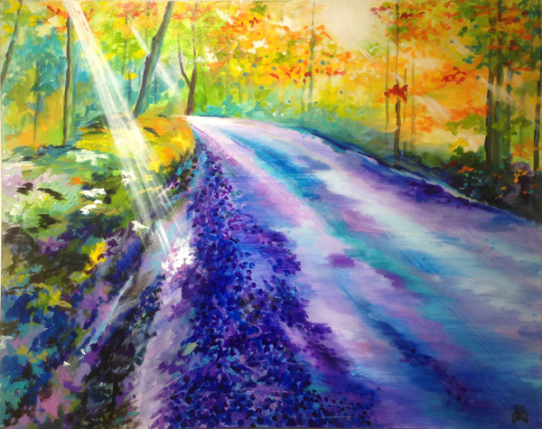 PURPLE ROAD   by Pamla LaDon Klenczar